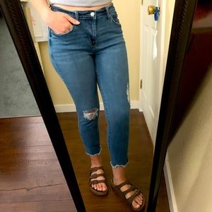Kenzie ankle jeans mid-rise skinny crop: size 6/28